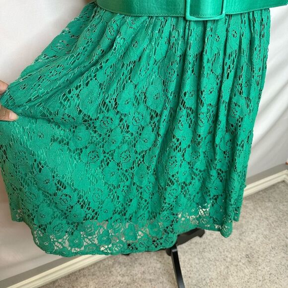 Jessica Howard Green Lace Dress size 16 - Picture 7 of 14